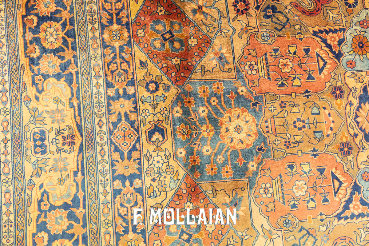 Tapis Indien Indo-Sarouk Avec Médaillon Spécial n°:93591489